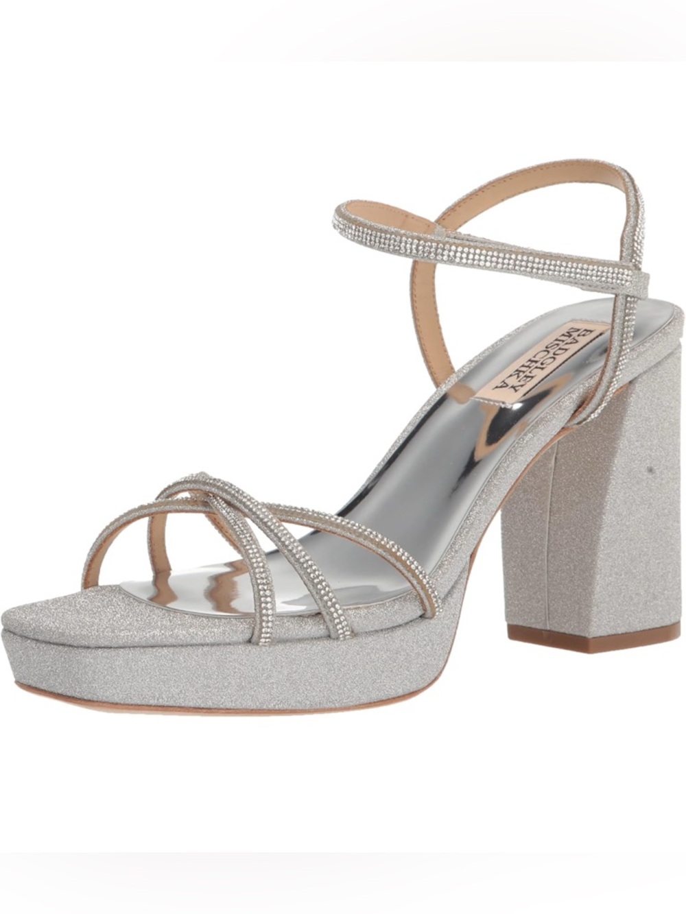 Badgley Mischka FRIDA Ankle Strap High Heel Open Toe Dress Sandal